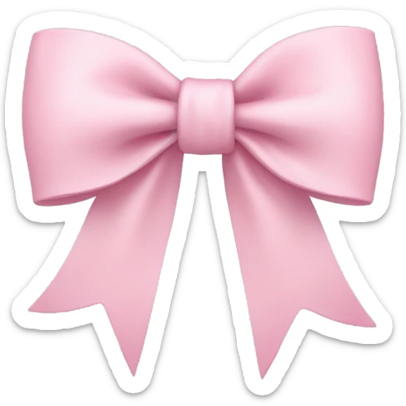 bow in light pink sticker