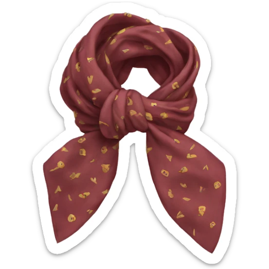 bow scarf sticker