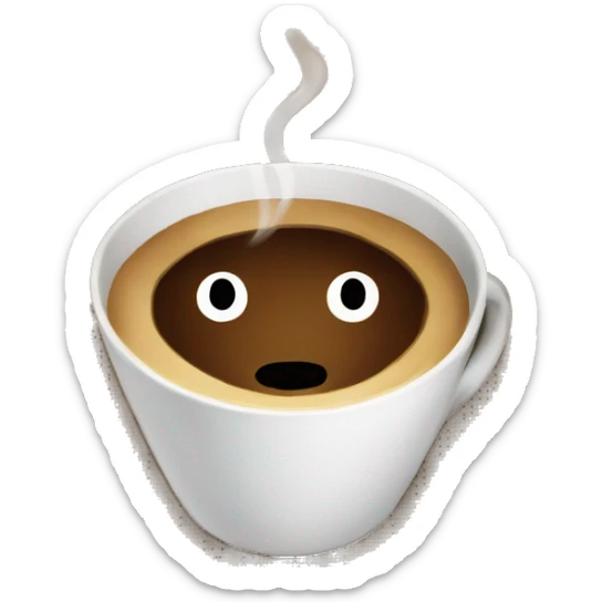 Coffee sticker