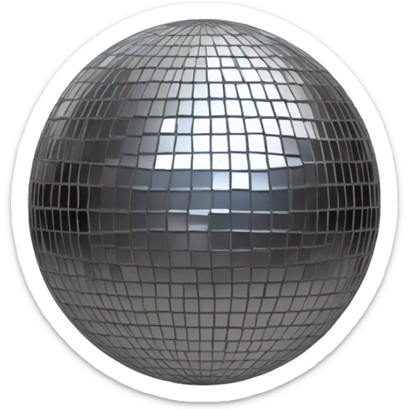 Disco ball sticker