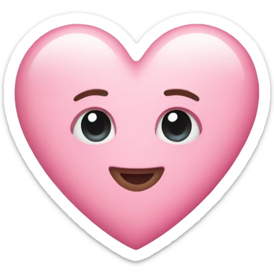 Pink pastel heart sticker