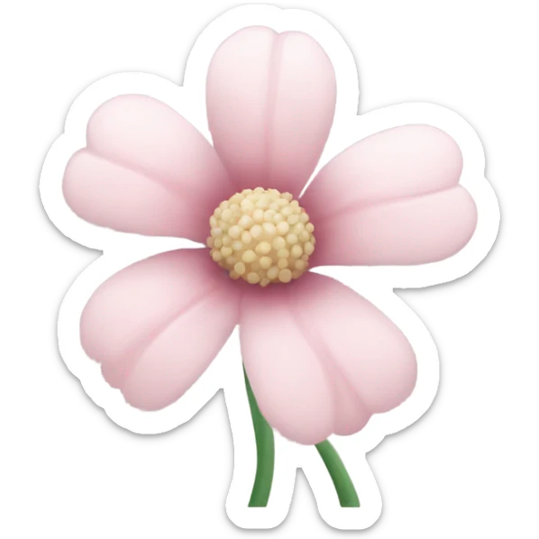 pale pink flower  sticker