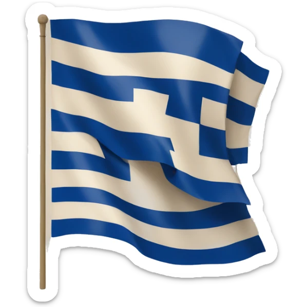 Hi can you do a Greek flag but in beige colour instead of blue sticker