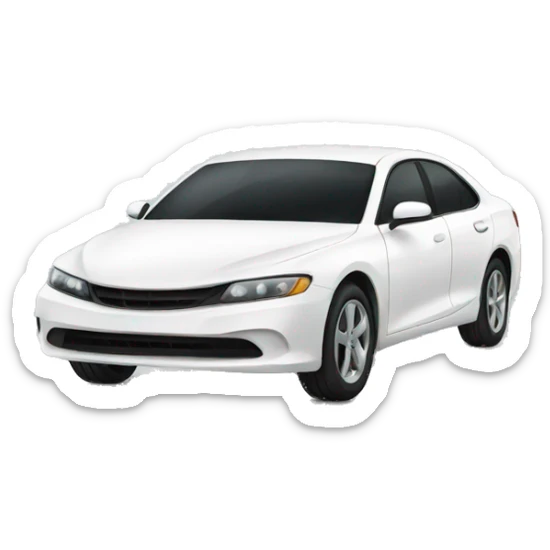 white car sticker