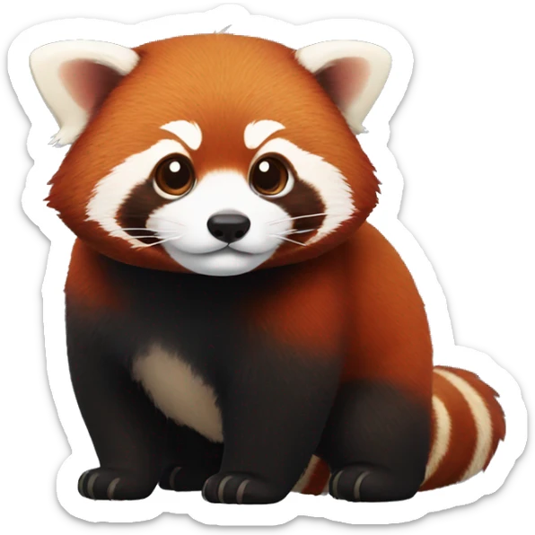 Red panda sticker