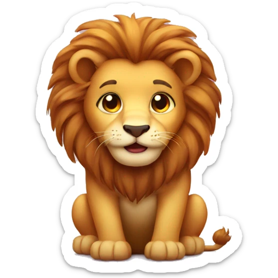 cute lion sticker