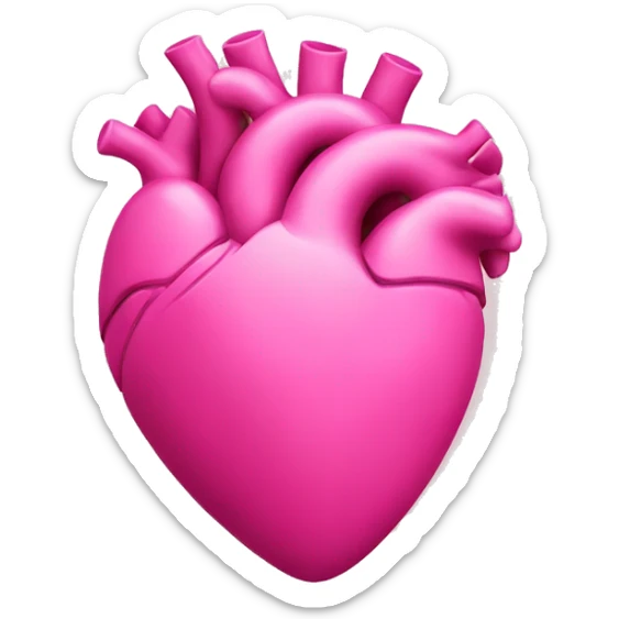 Heart pink  sticker