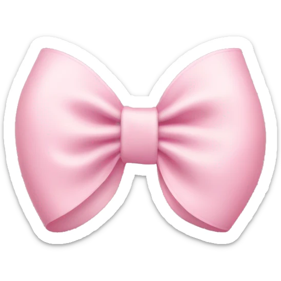 Light pink bow sticker