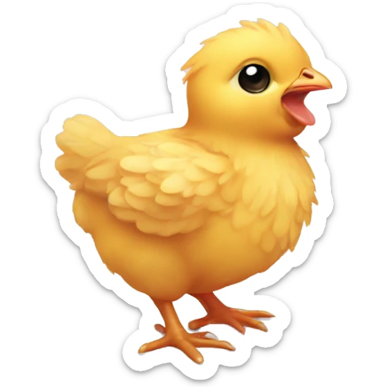 baby chicken sticker