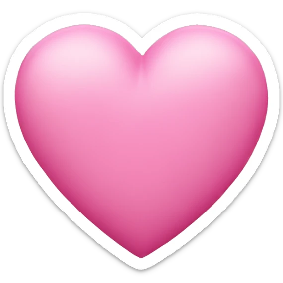 pink heart sticker