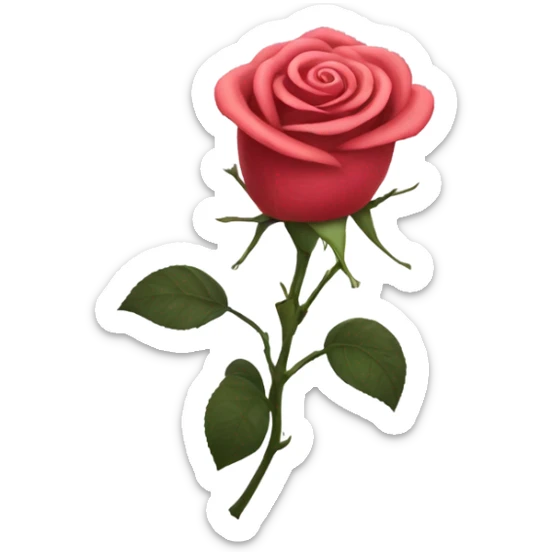 Infinity rose sticker