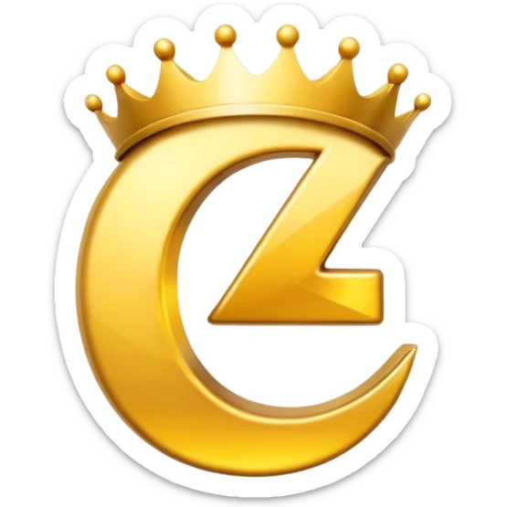 puedes crear un emoji de una corona en fusion con una Z sticker