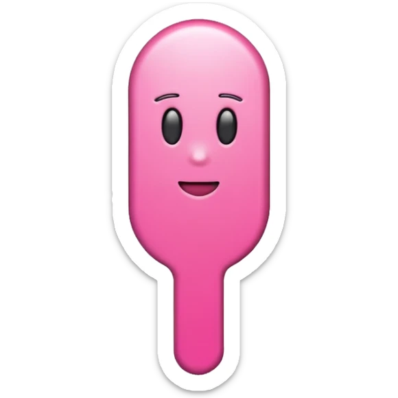 me haces un emoji con este simbolo ! de exclamación en rosa tipo 3d ? te paso el código de color FDD2EF sticker