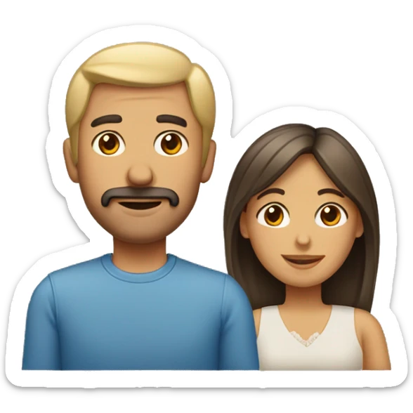 dos mujeres adultas y un hombre adulto sticker