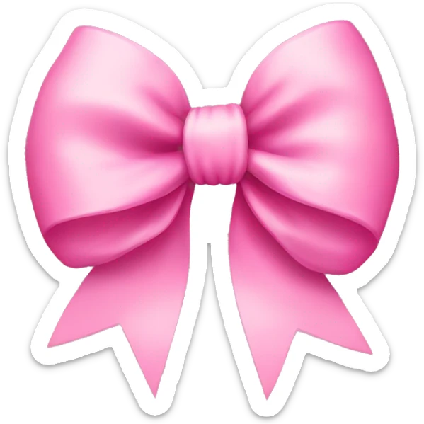 pink bow sticker