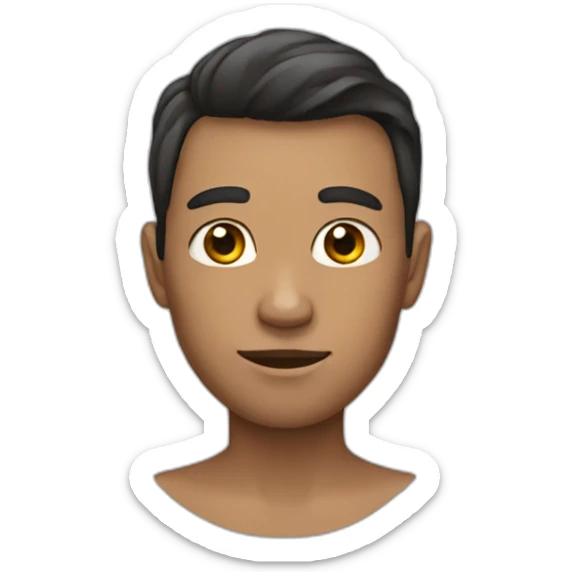 human with only skin sticker