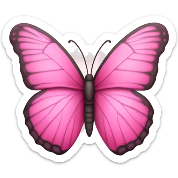 Pink butterfly sticker