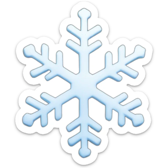 snow flake sticker
