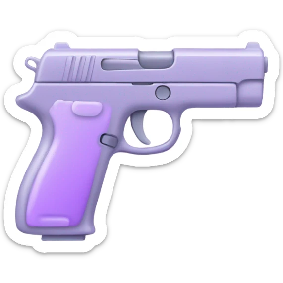 Lilac gun sticker