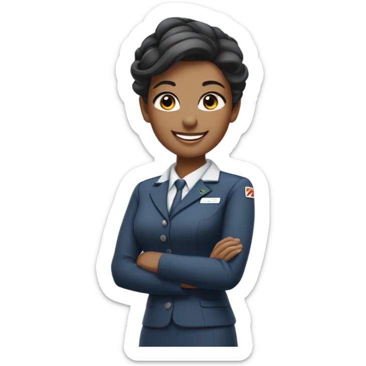 Flight attendant  sticker