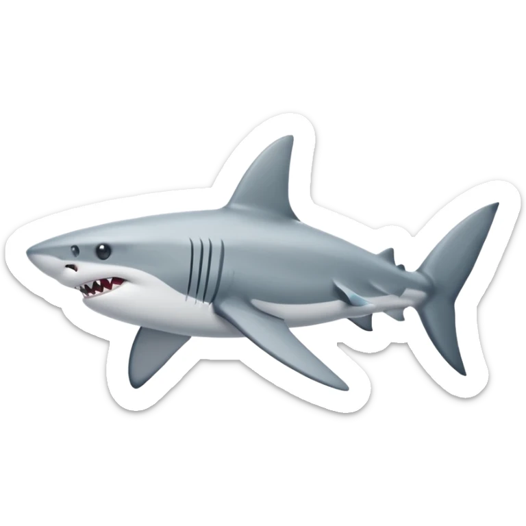 shark with nike shoes on each of his legs and one on his legs sticker