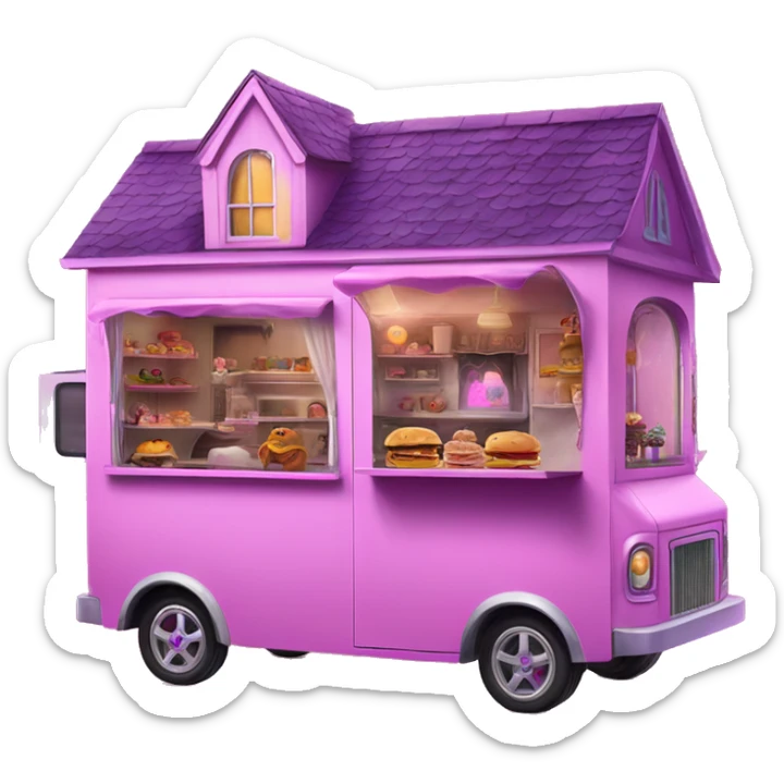 Barbie’s haunted dream house/food truck  sticker