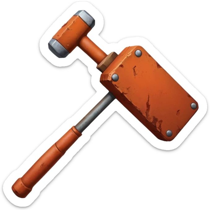 bloody sledgehammer from the Winnie the Pooh: Blood and Honey movie sticker