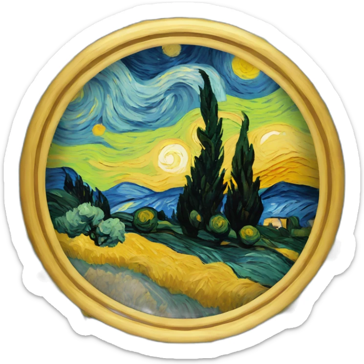 van gogh sticker