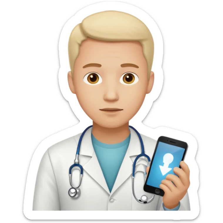 A male customer, not a doctor or professional medical person, who has been looking for feedback or advice on a medical condition. I want to see the two options. No headset or computers. sticker