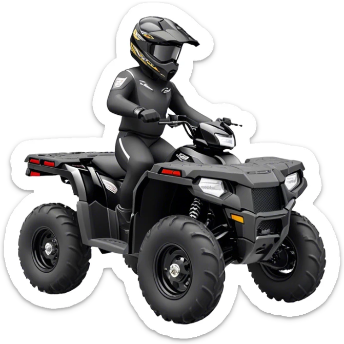 ATV - Polaris Sportsman 570 (Model Year: 2022) (Iconic colour: Black) sticker