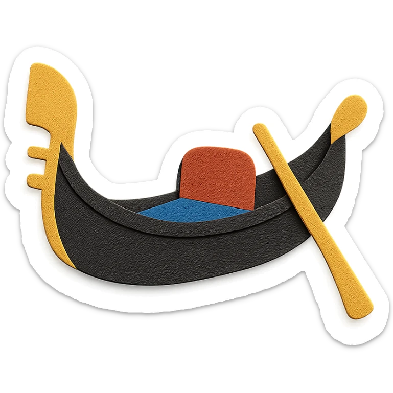 Venice gondola sticker