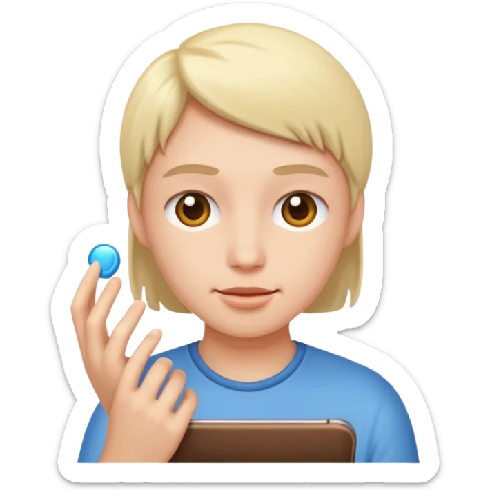 Playing with self  sticker