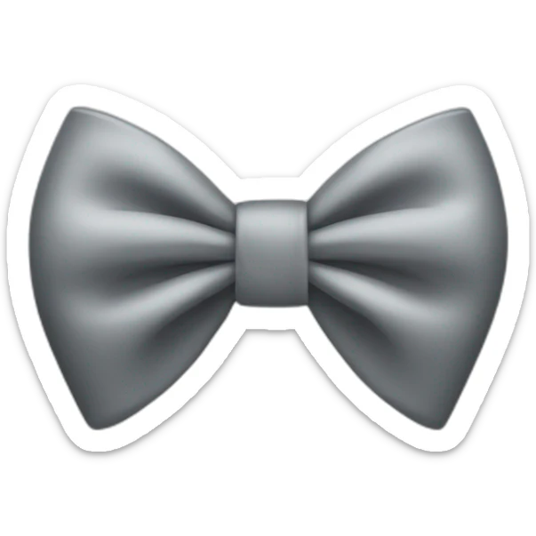 grey bow sticker