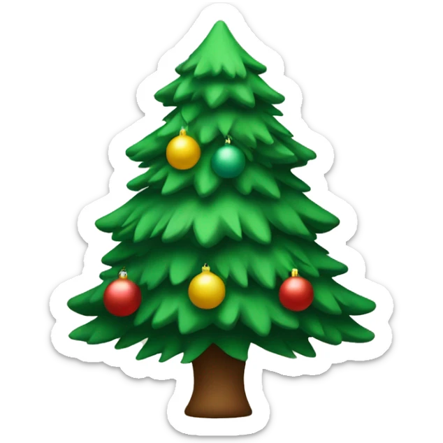Christmas tree sticker