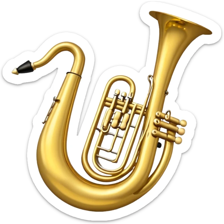 drei musiknoten in goldfarben, kein notenschlüssel. sticker