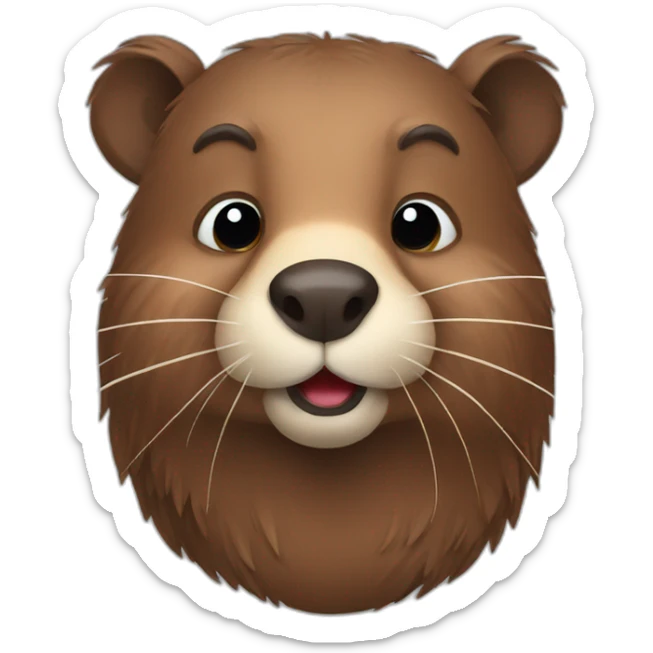 animal beaver sticker