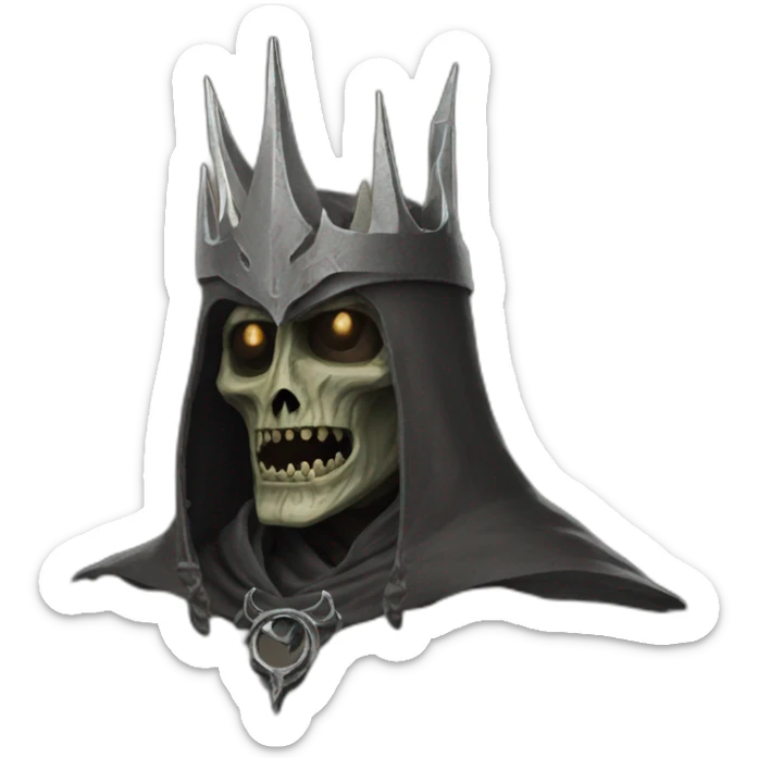 dead witch-king of angmar lord of the rings movie character sticker