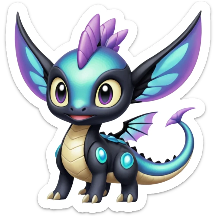 Meloetta-Cresselia-Palkia-Spyro-Toothless-Stitch-Pokémon-Fakémon-creature-hybrid sticker
