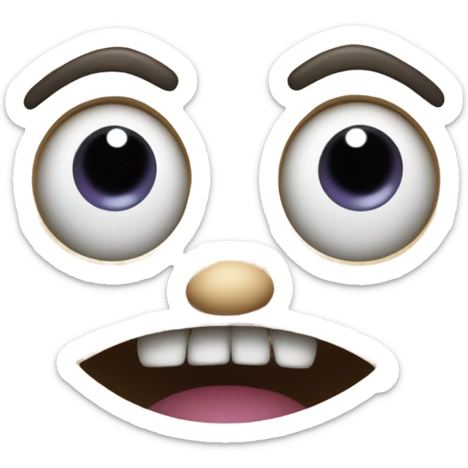 freaky emoji sticker