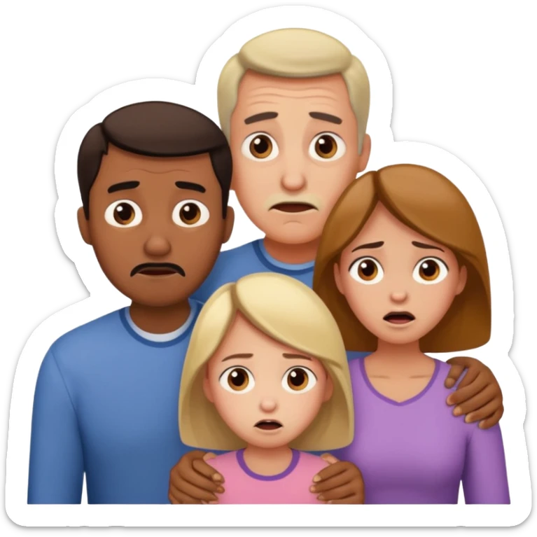 HAZ UNA FAMILIA GRITANDO, MI NOVIA, MI OPAPA. MI MAMA Y YO sticker