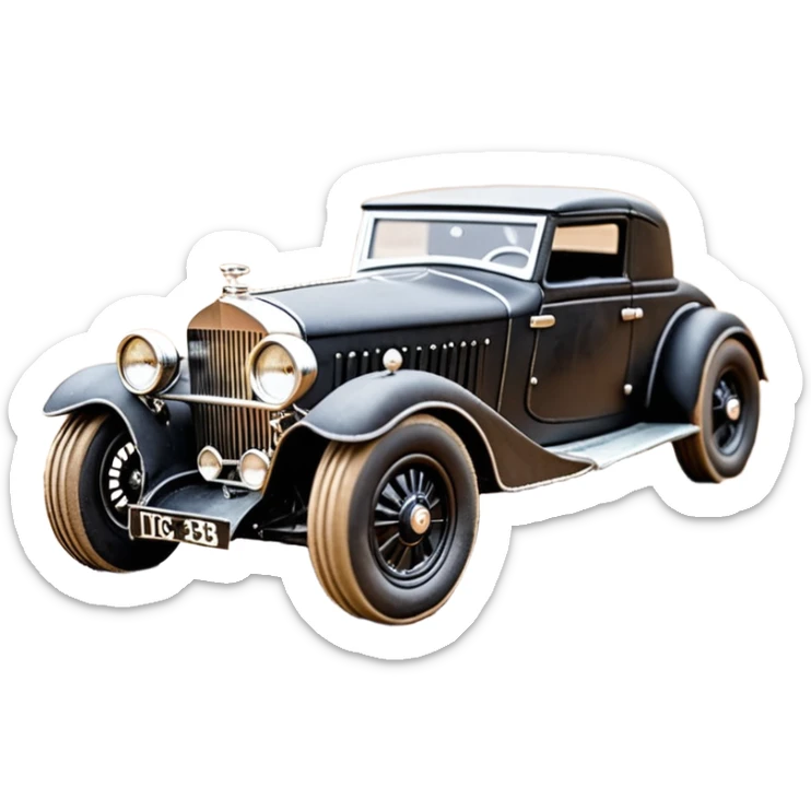 1:10 off-road lcg short wheelbase Basher CatWoman’s 1934 blackened tarnished Darth Vader hotrod ford jaguar Rolls Royce rc car (extra wide low profile mud tires without fenders) sticker
