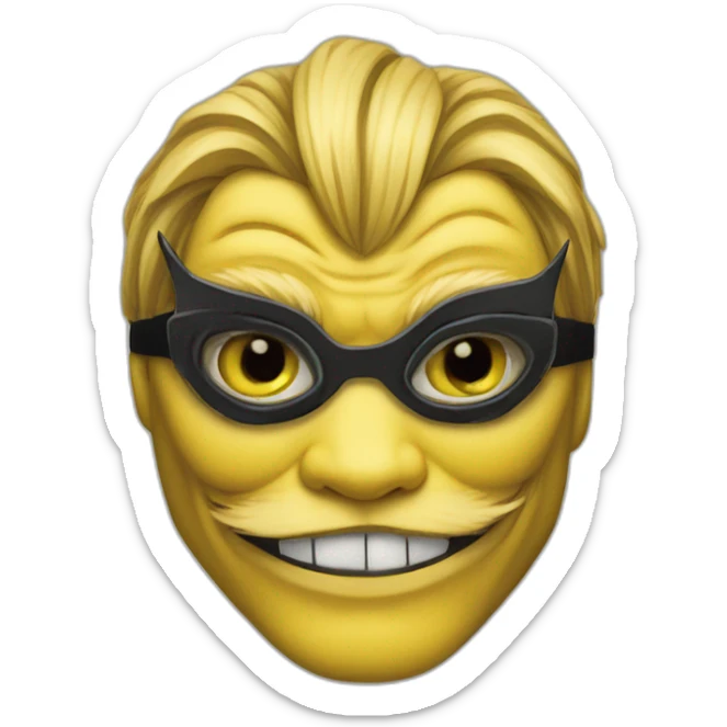 jim carrey in the film the mask wearing a cat costume sticker