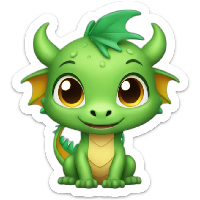 Cute dragon sticker