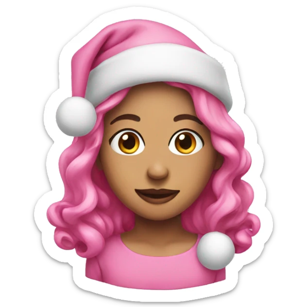 Pink Christmas  sticker