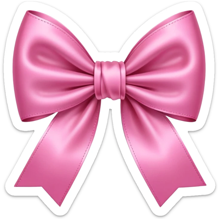 Pink bow sticker
