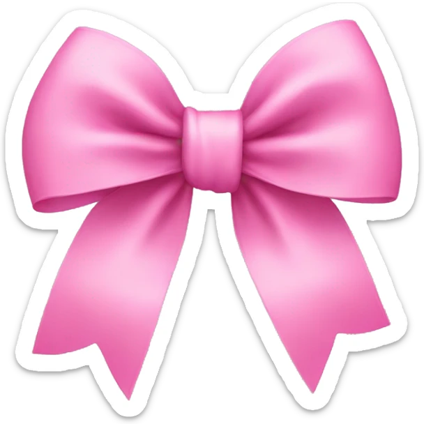 Pink bow sticker
