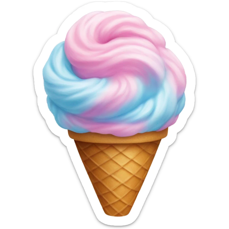 cotton candy sticker