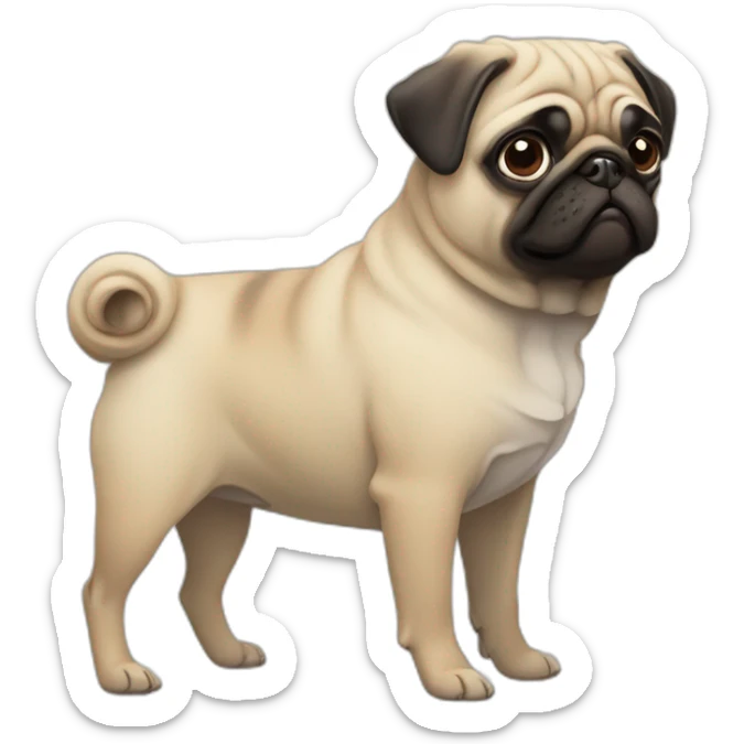 Pug sticker