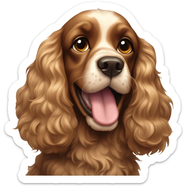 Cocker spaniel sticker