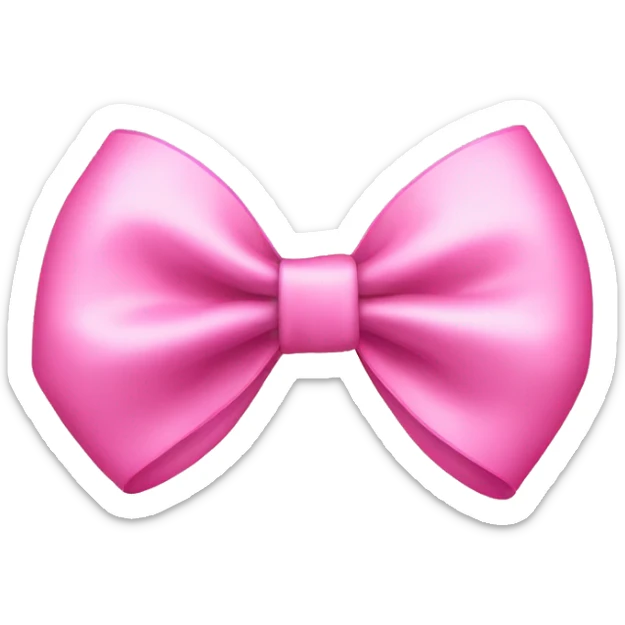 pink bow sticker